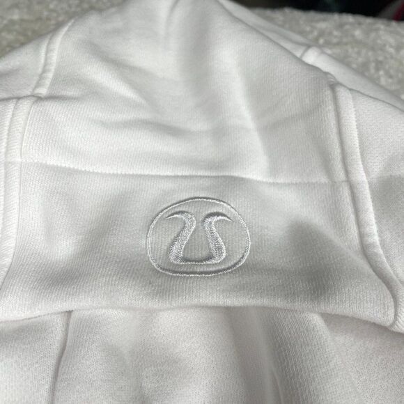 Lululemon Scuba Full Zip Hoodie White Seawheeze NEW - Picture 10 of 14